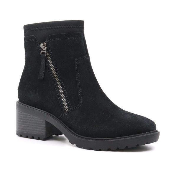 NEW SALVIA demi boot in black suede - Picture 2 of 8